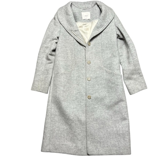 Wilfred Aritzia Italy Wool Cashmere Cocoon Coat Gray Womens Small - Picture 1 of 6